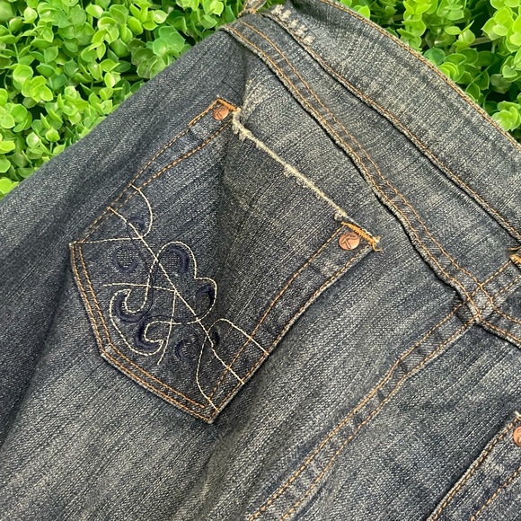 Rampage Distressed Embellished Studded Jean Skirt Juniors Size 13 NWT - Picture 12 of 14